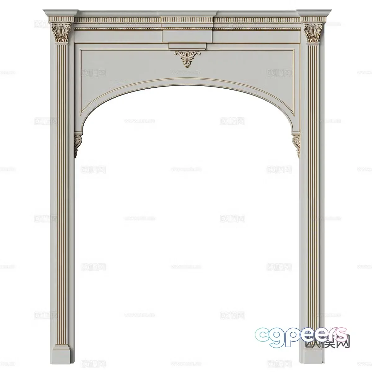 Simple European Arch 3D Model