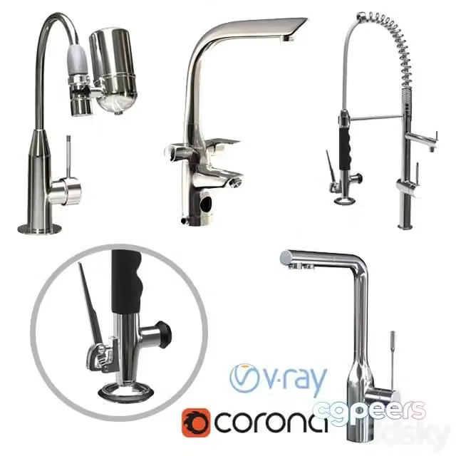 3ds Max Free – Kitchen taps