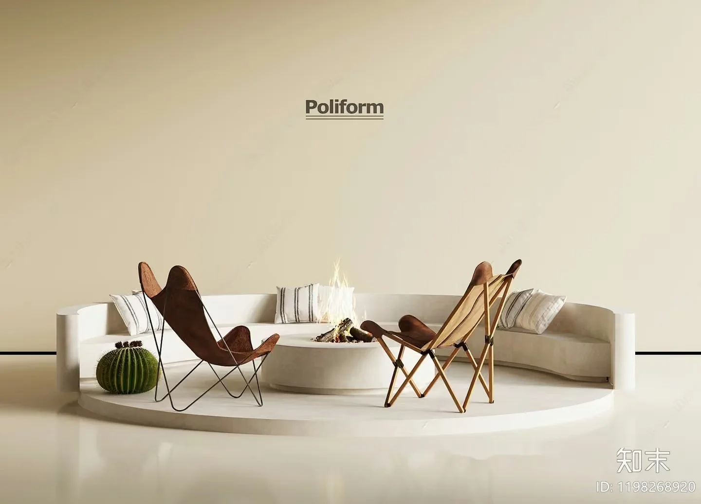 Modern Living Room 3D Model – 15657 – VRAY Render