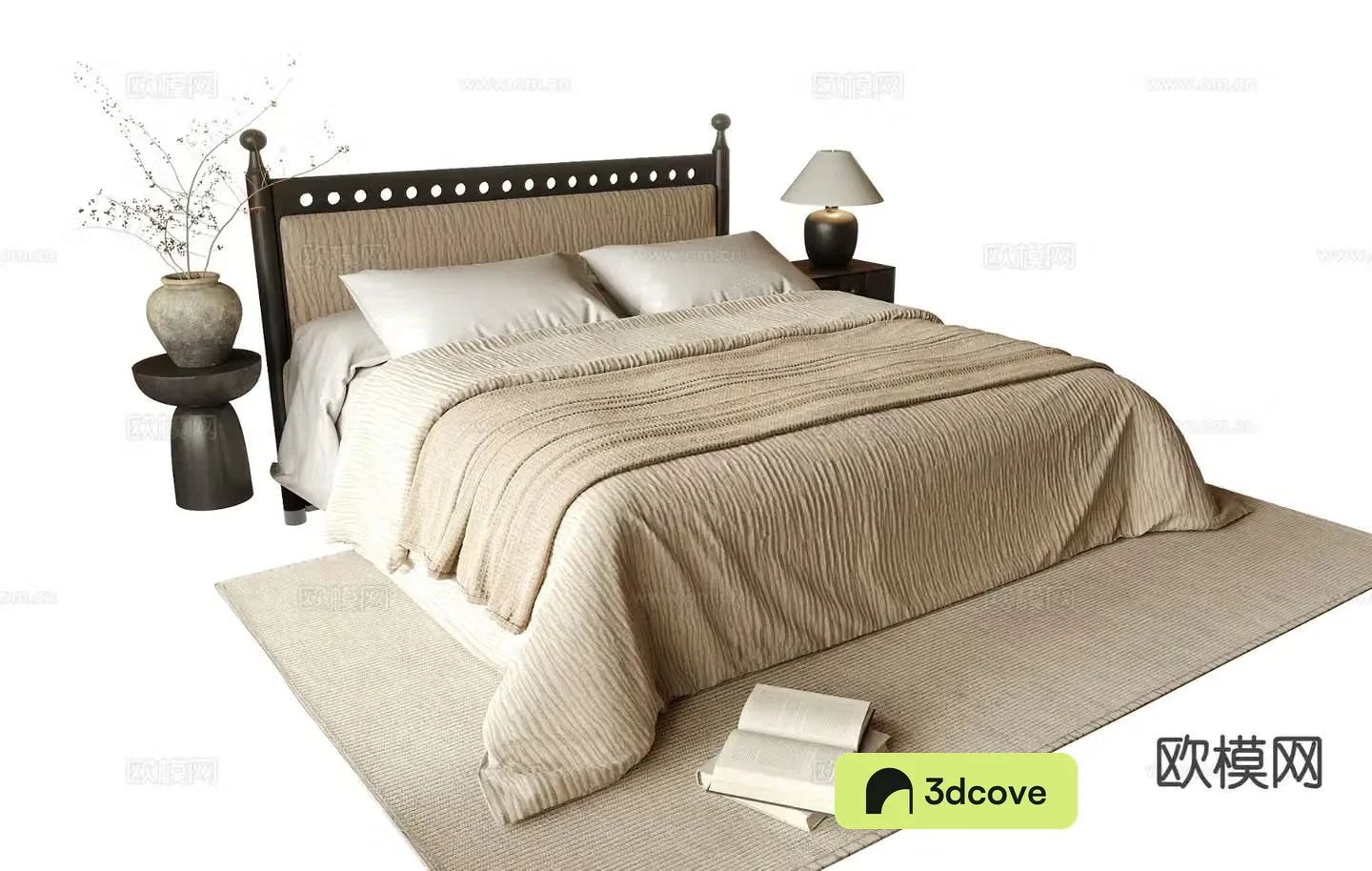 Medieval style double bed