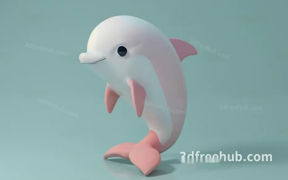 A 3D Dolphin Model 3D Model – 22987 – VRAY Render