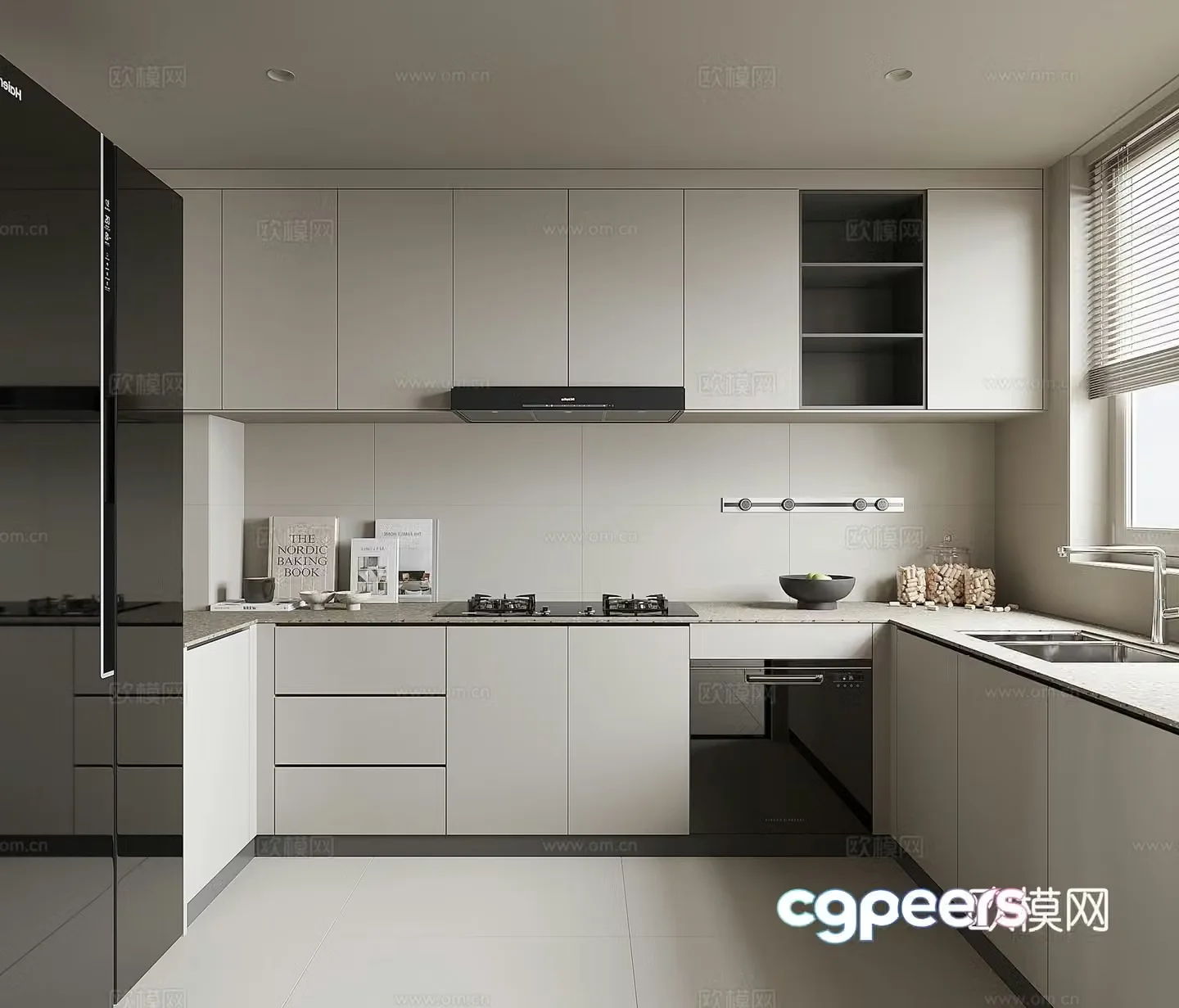 Modern kitchen 3d model
