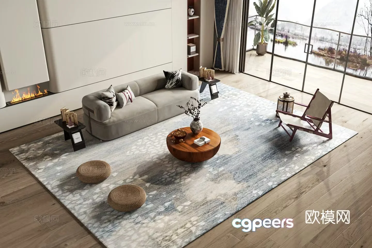 New Chinese style sofa 3D model