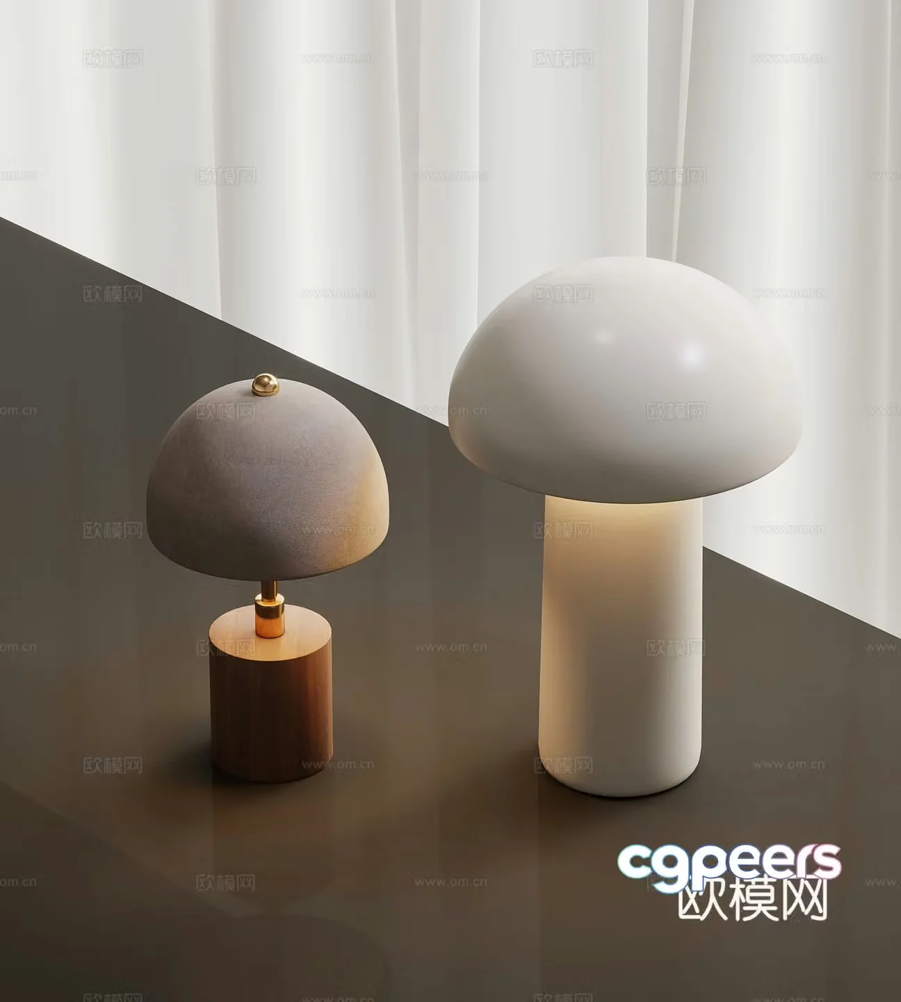 Modern Wasabi Decorative Light Bedside Light 3D Model
