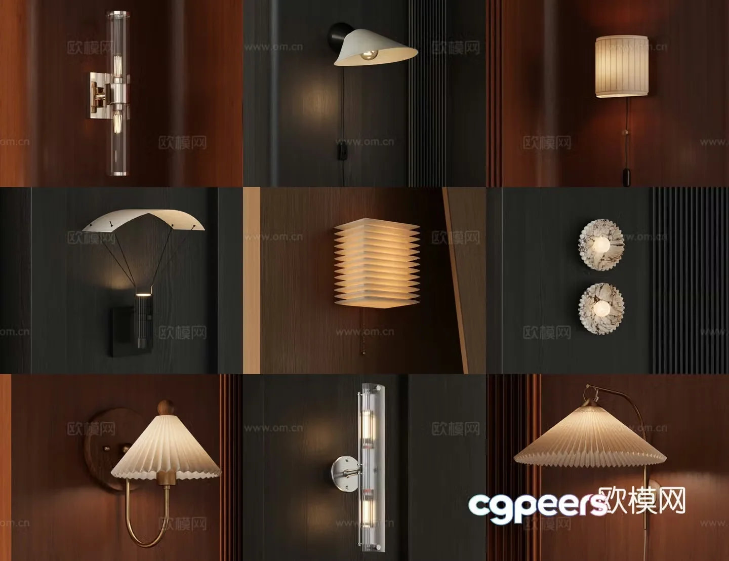 Medieval style wall lamp 3d model