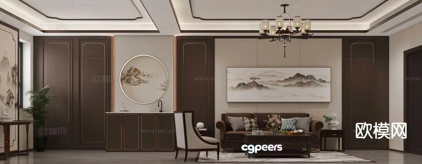 New Chinese restaurant 3D model