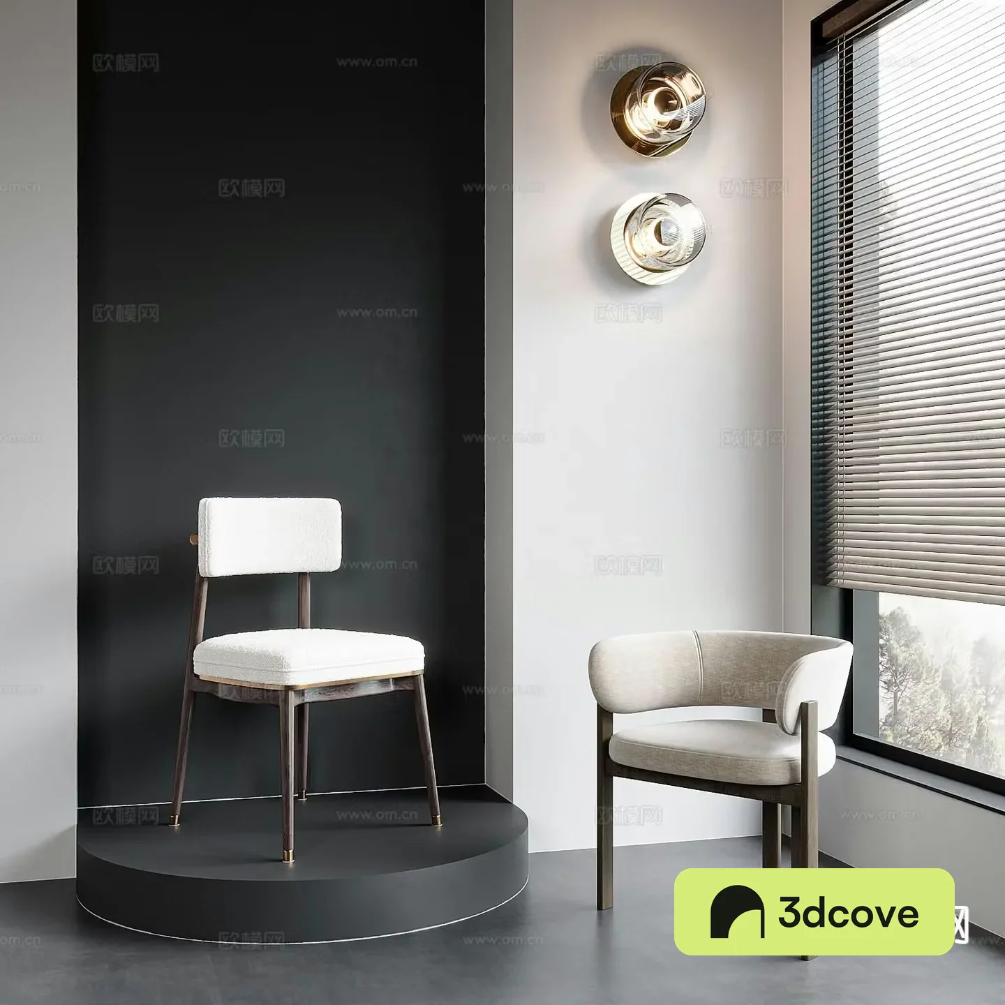 Modern single chair dining chair