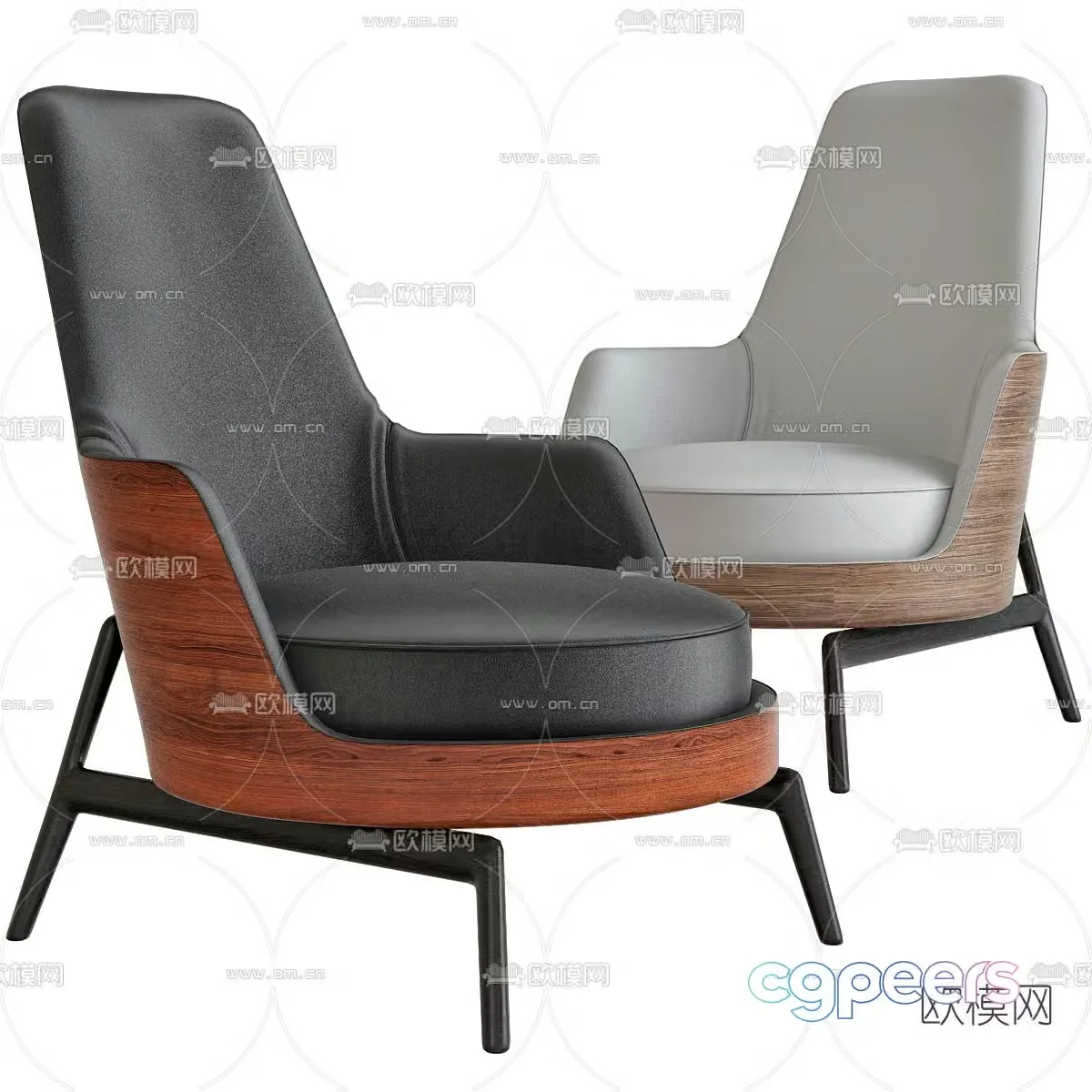 FLEXFORM lounge chair 3d model