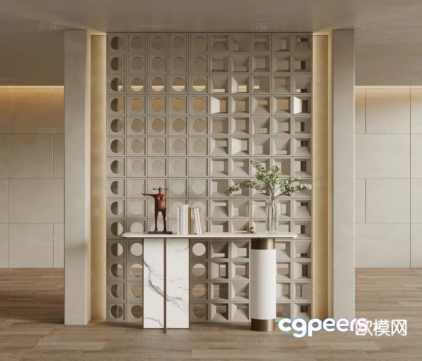 Modern Duanjing strip 3D model