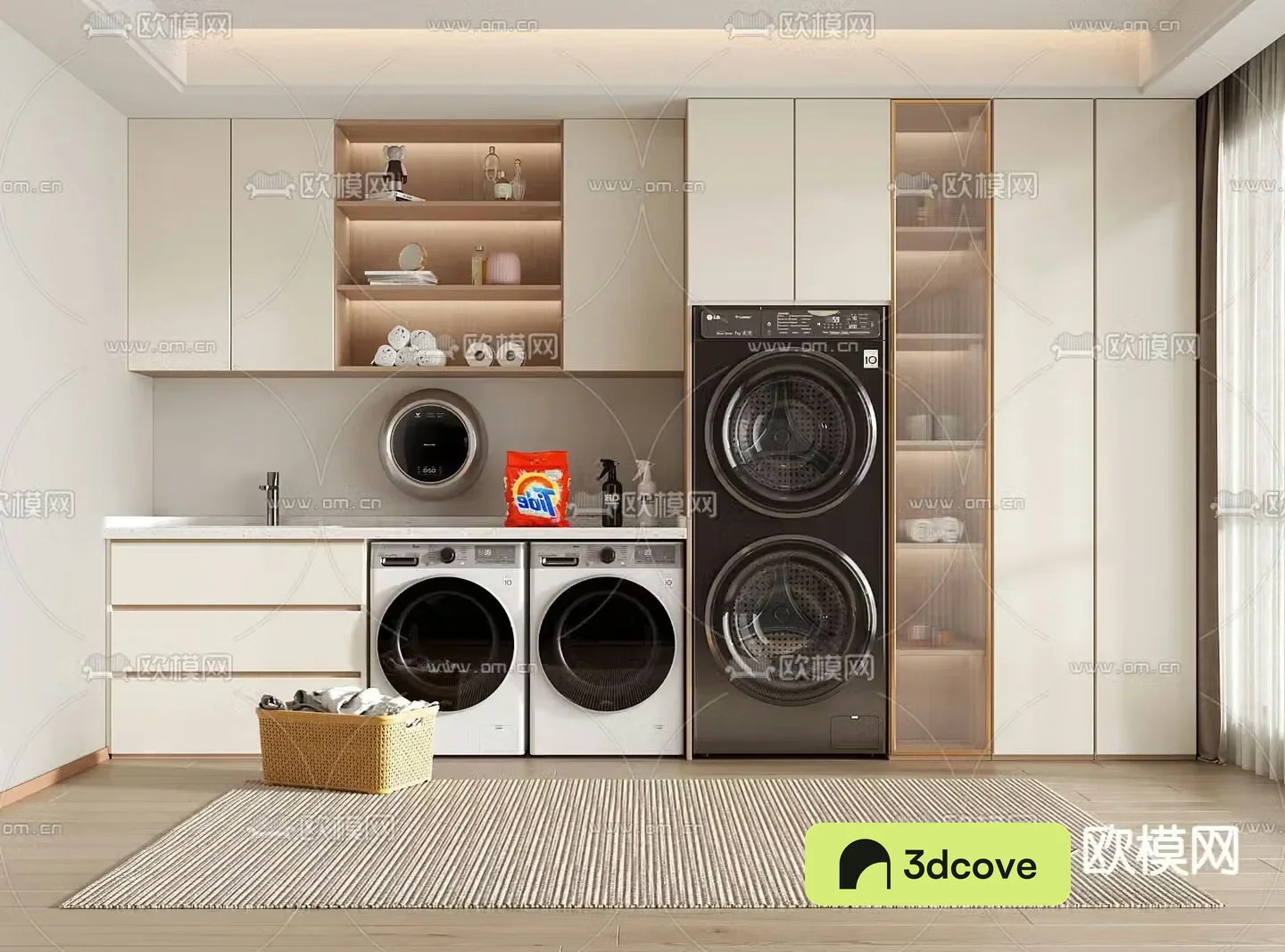 Balcony cabinet washing machine cabinet