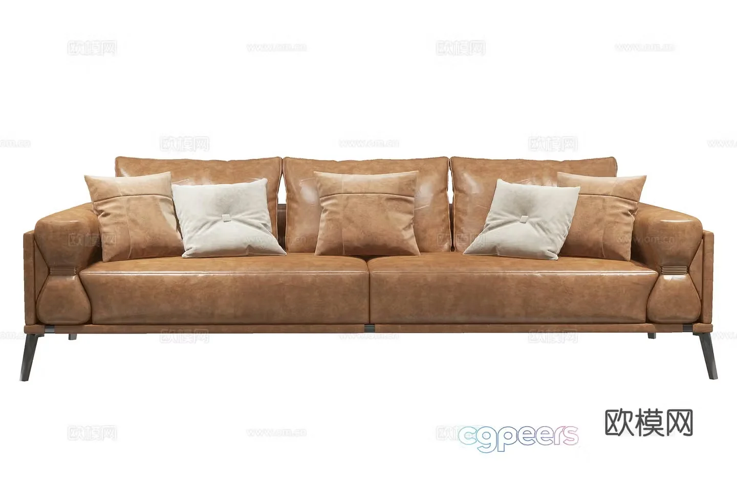 Modern personalized leather sofa 3d model