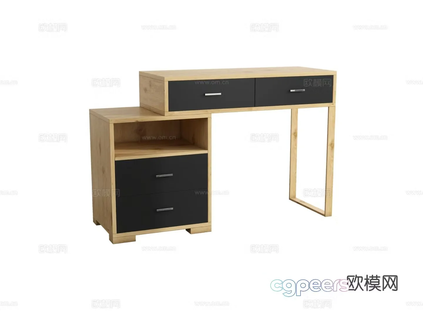 Nordic dressing table dressing table 3d model