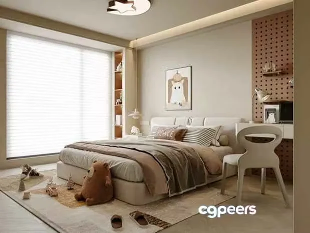 Cozy Bedroom 3D Model – 5701 – VRAY Render
