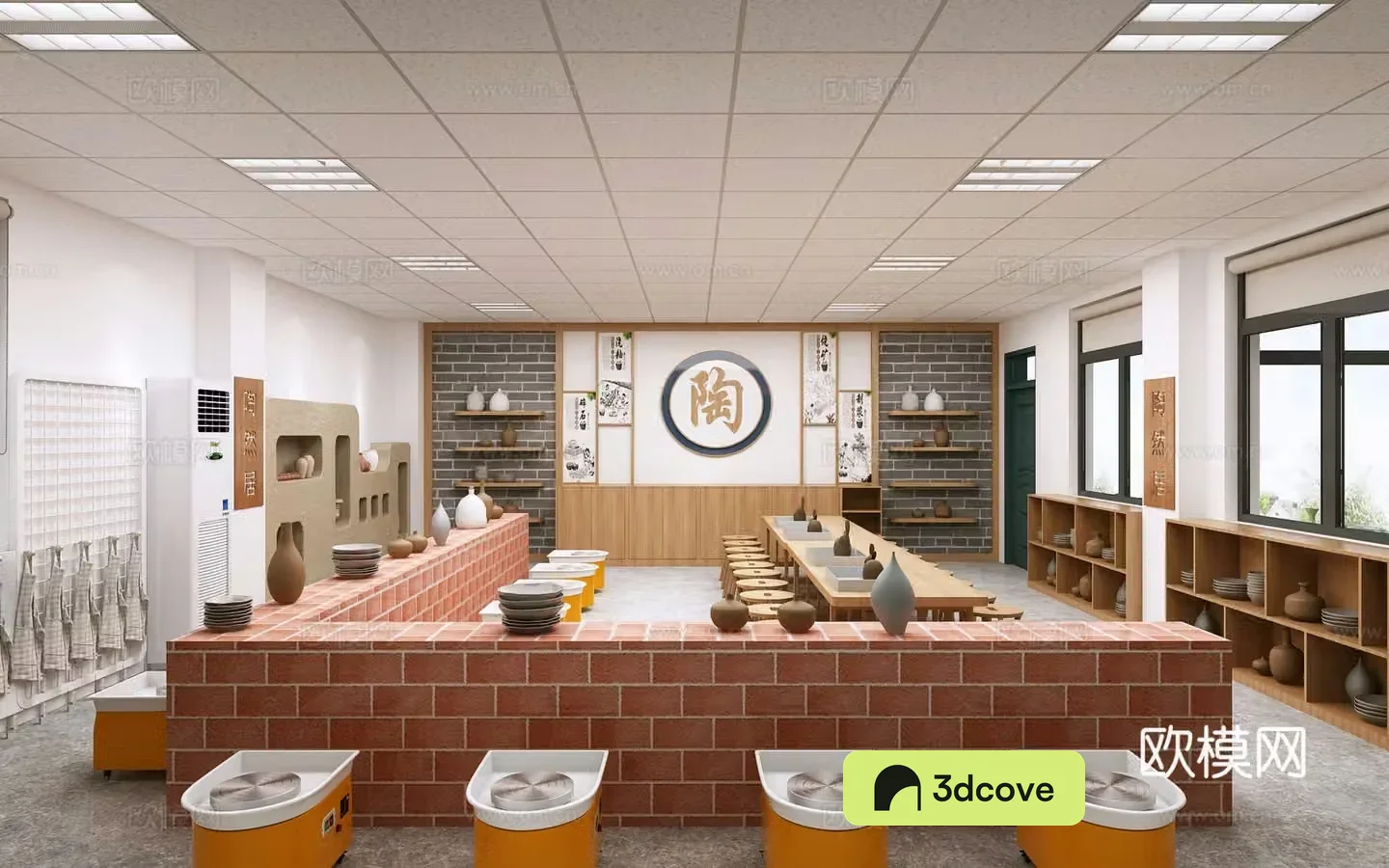 School pottery classroom kindergarten pottery workshop