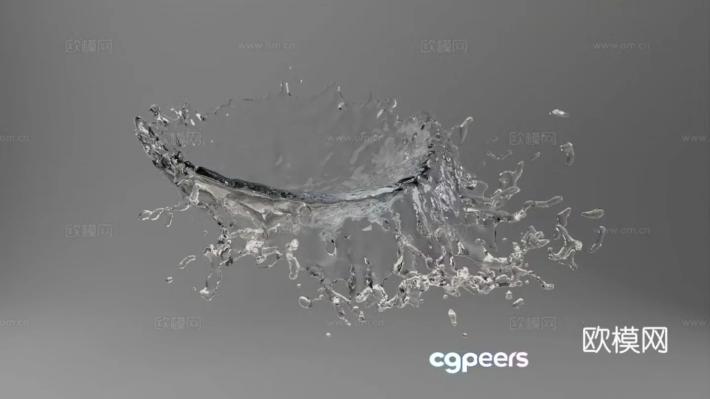 liquid fluid body of water water droplet water splash water stain water flow spray 3d model