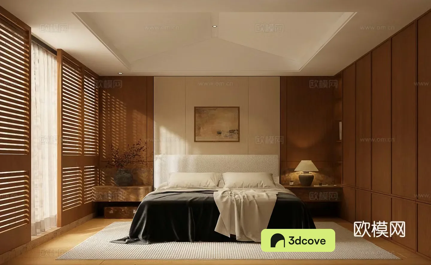 Bedroom Modern medieval bedroom Medium style bedroom 3d model