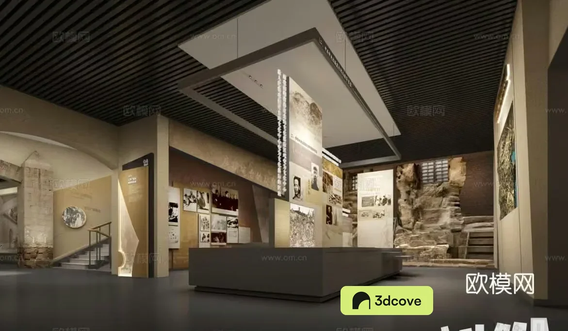 Museum Cultural Relics Exhibition Wall Exhibition Hall