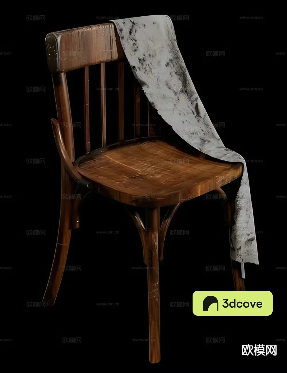 Modern solid wood single chair
