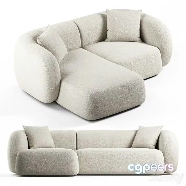 3ds Max Free – Kave Home – Martina, 2 and 3 seater sofa