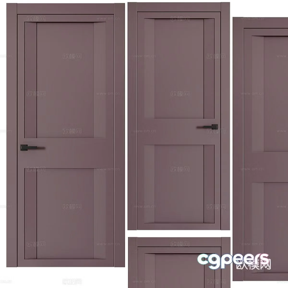 Room door single door bedroom door 3d model