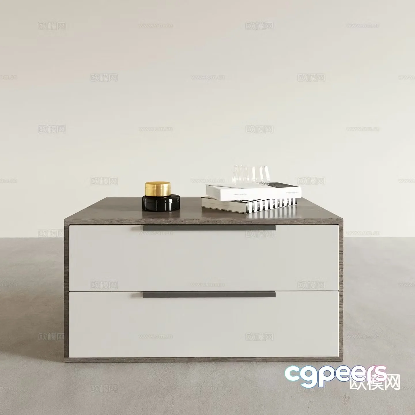 Modern bedside table 3d model