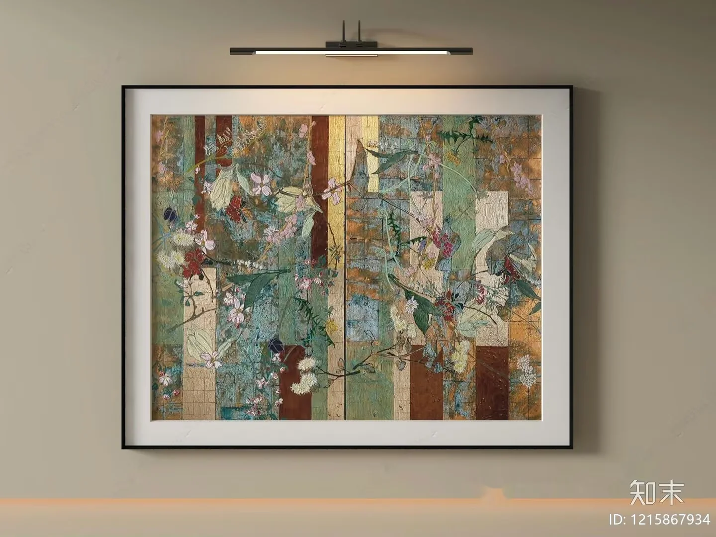 Modern Wall Art 3D Model – 13876 – VRAY Render