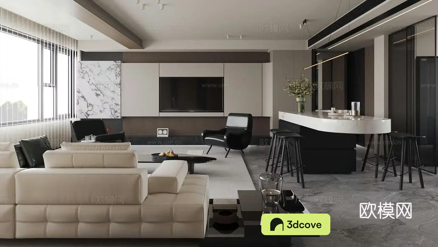 Light luxury Italian home living and dining room homeless lights modern living and dining room horizontal living and dining room