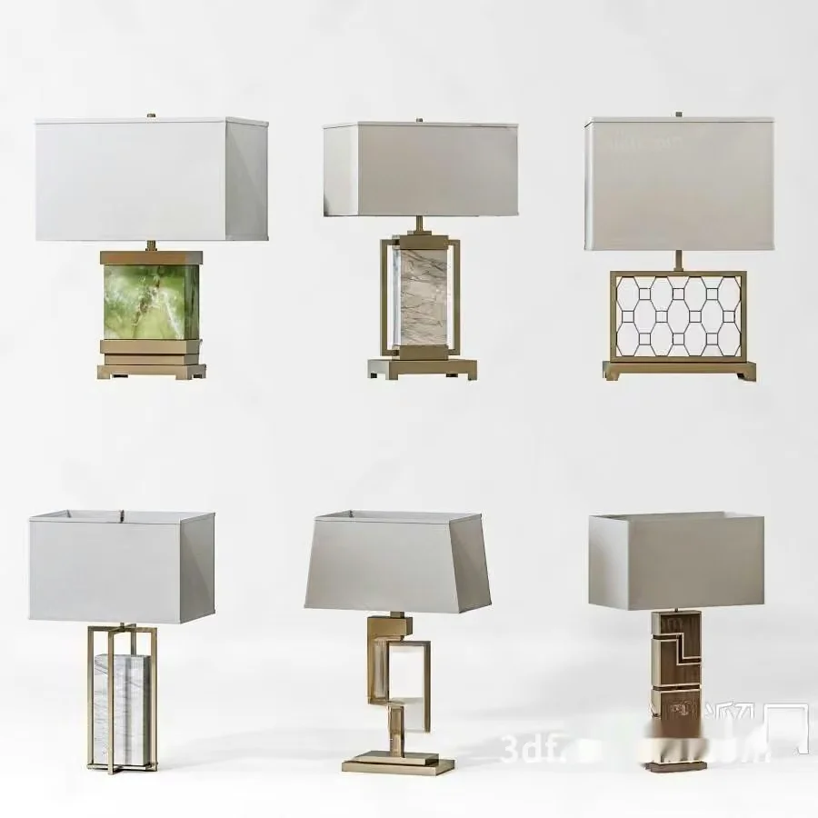 Modern Table Lamps 3D Model – 18924 – VRAY Render