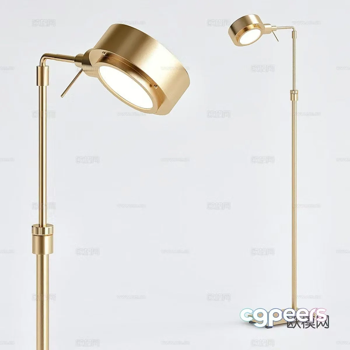 Light luxury floor lamp 3D model