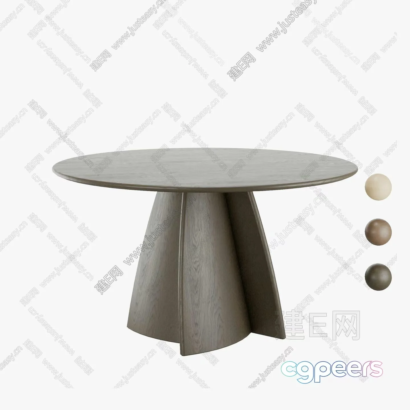 Round Table 3D Model – 2152 – VRAY Render