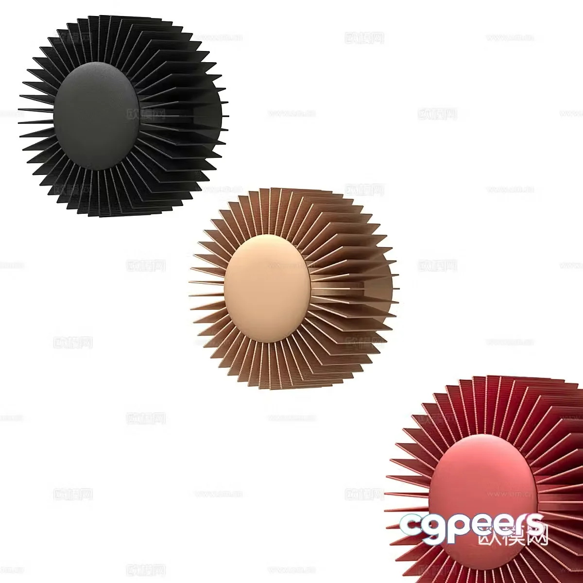 Modern minimalist wall lamp 3d model