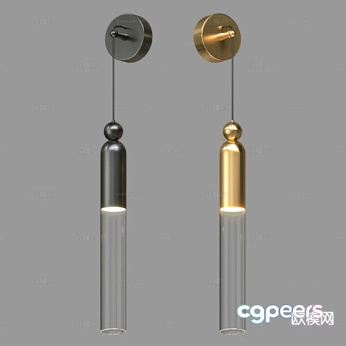 Light luxury wall lamp 3D model
