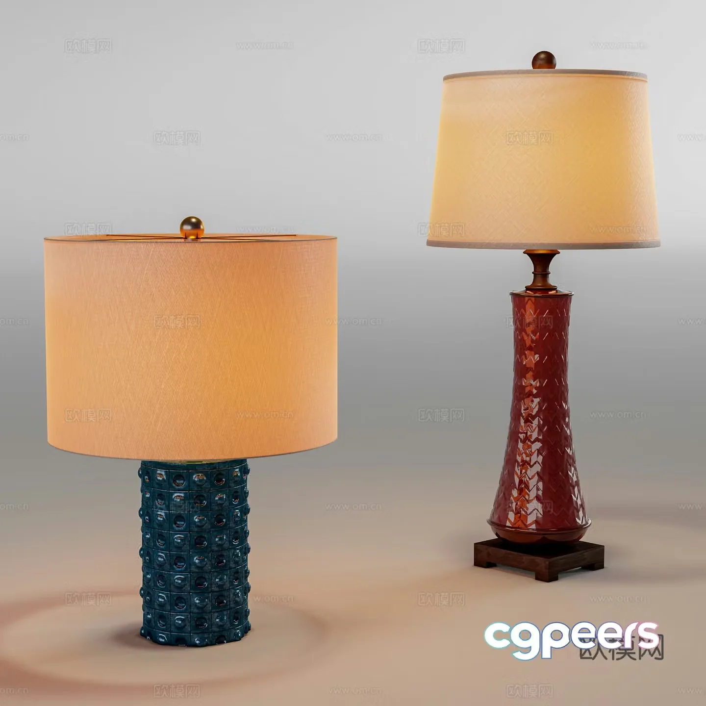 Modern desk lamp 3d model