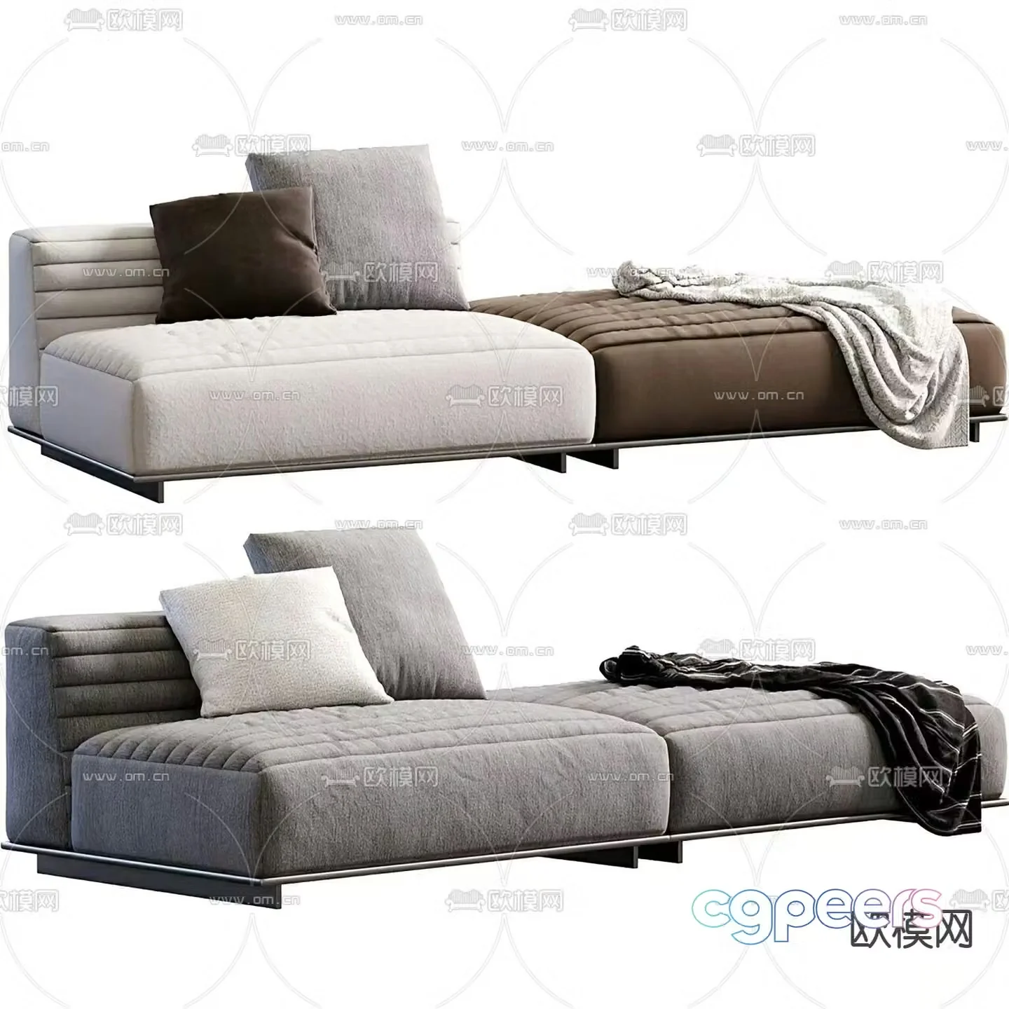 Roger loveseat 3d model