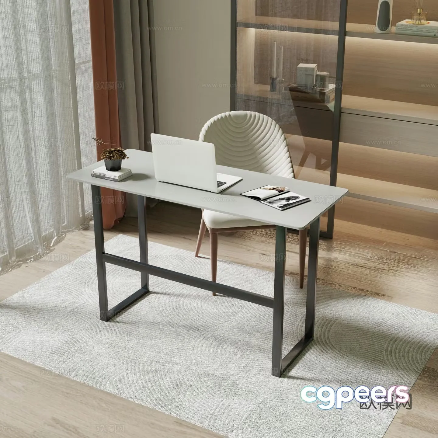 Modern desk 3d model