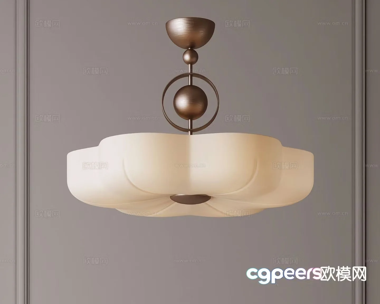 Medieval style chandelier art chandelier 3d model
