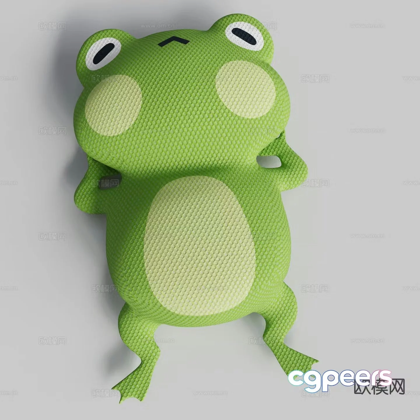 mesh doll cartoon frog 3d model