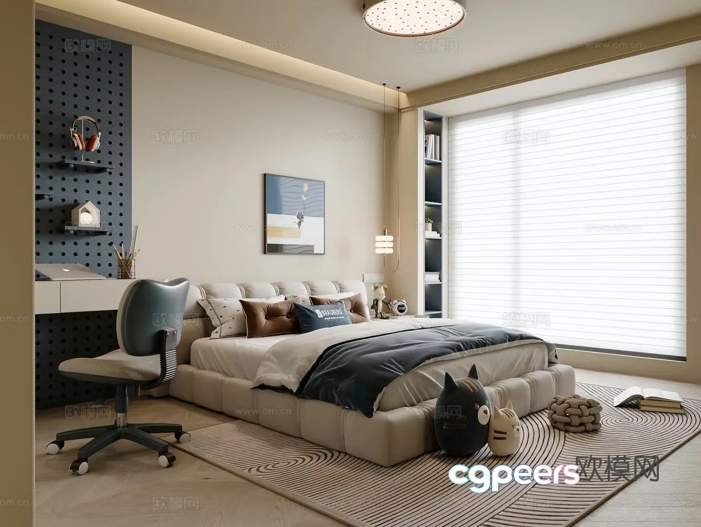 Modern children’s room 3d model