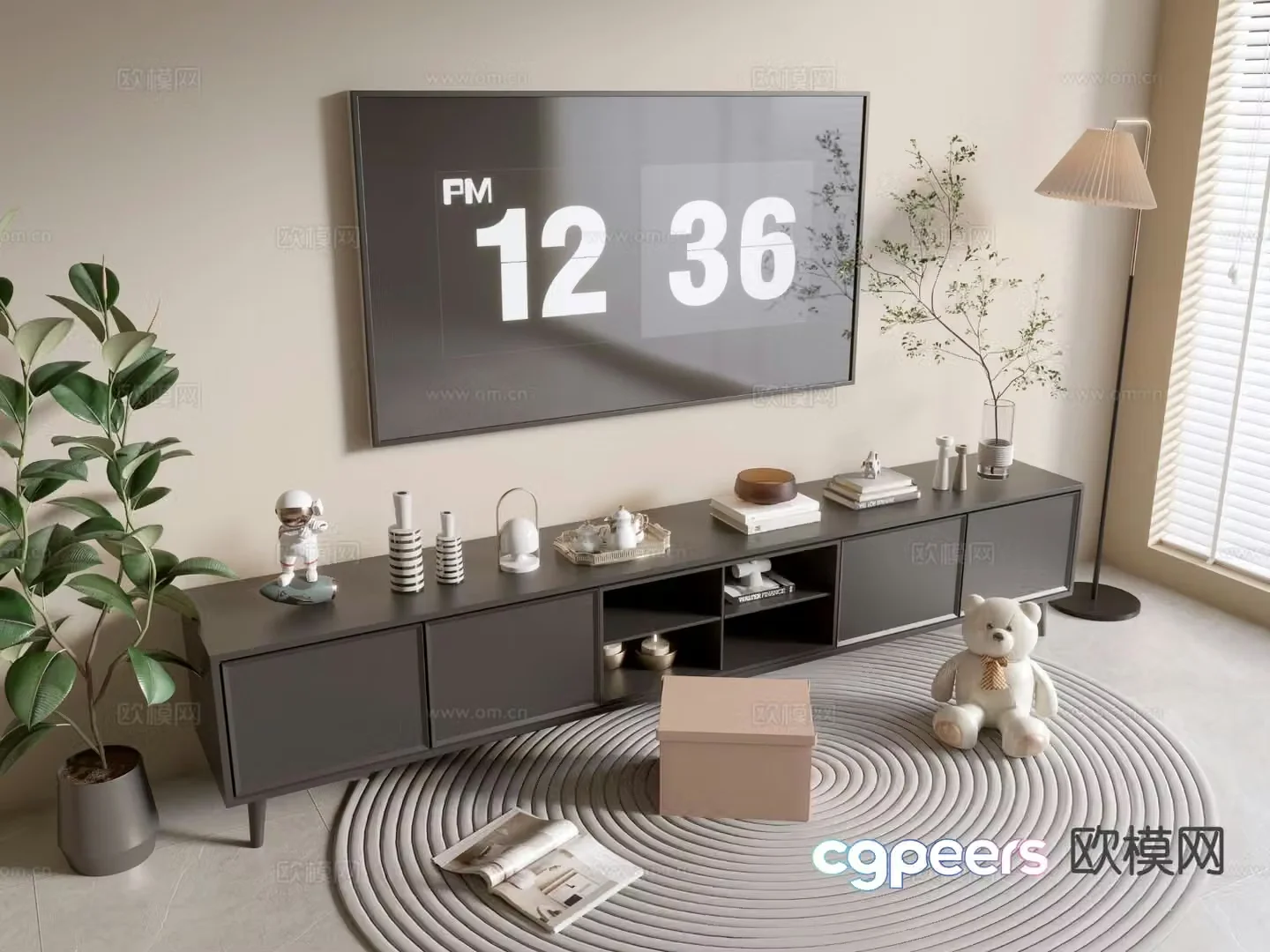 Modern TV cabinet 3d model