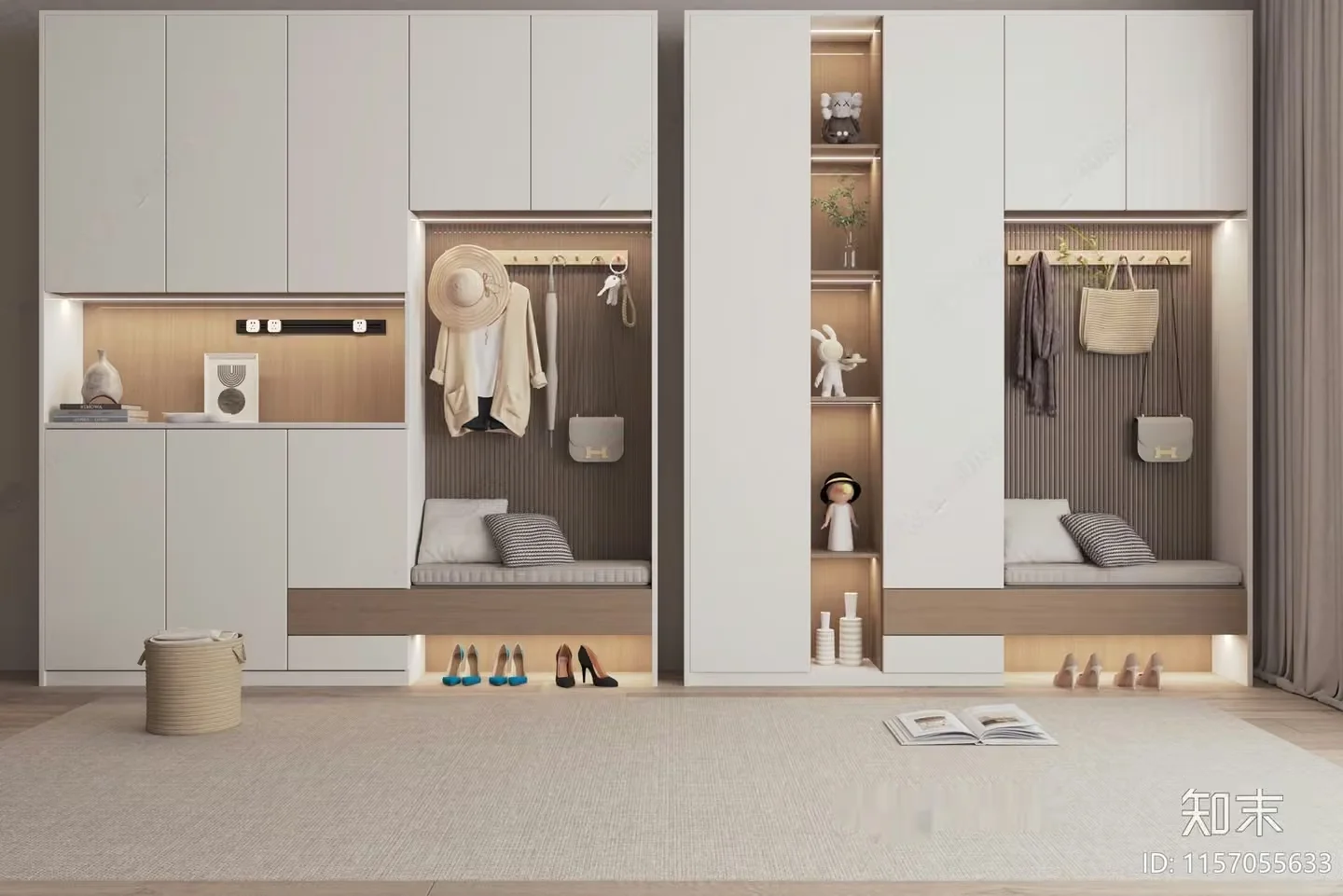 Modern Dressing Room 3D Model – 1941 – VRAY Render