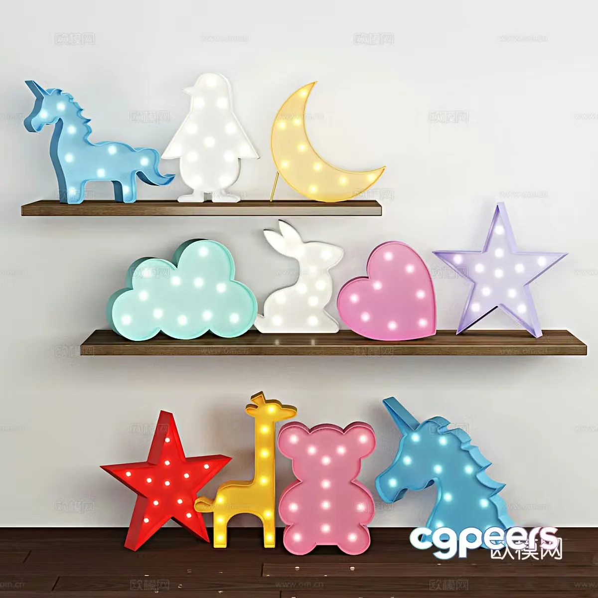 Children’s lighting glowing toy 3d model