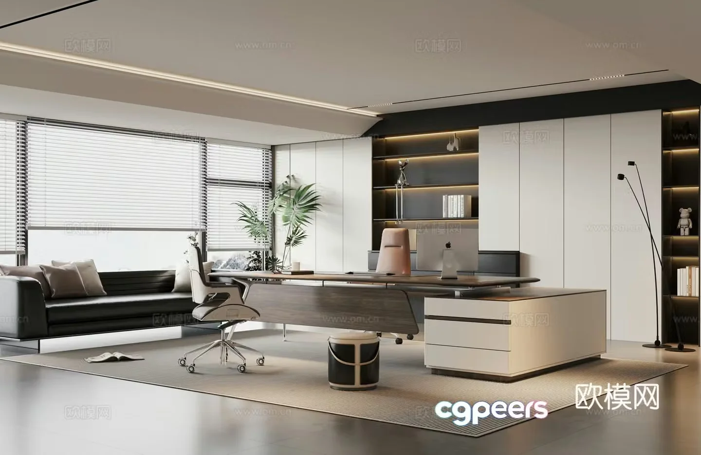 Modern manager’s office chairman’s office 3d model