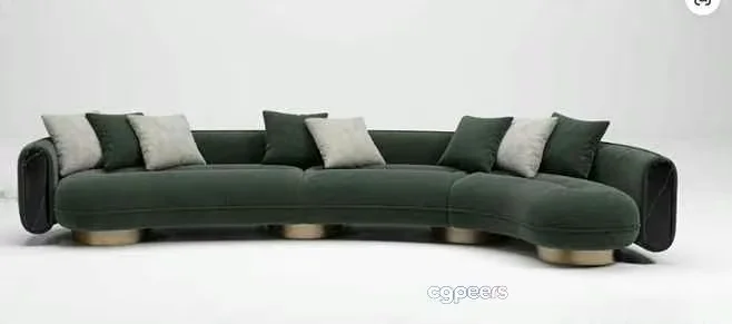 Dark Green Sofa 3D Model – 19481 – VRAY Render