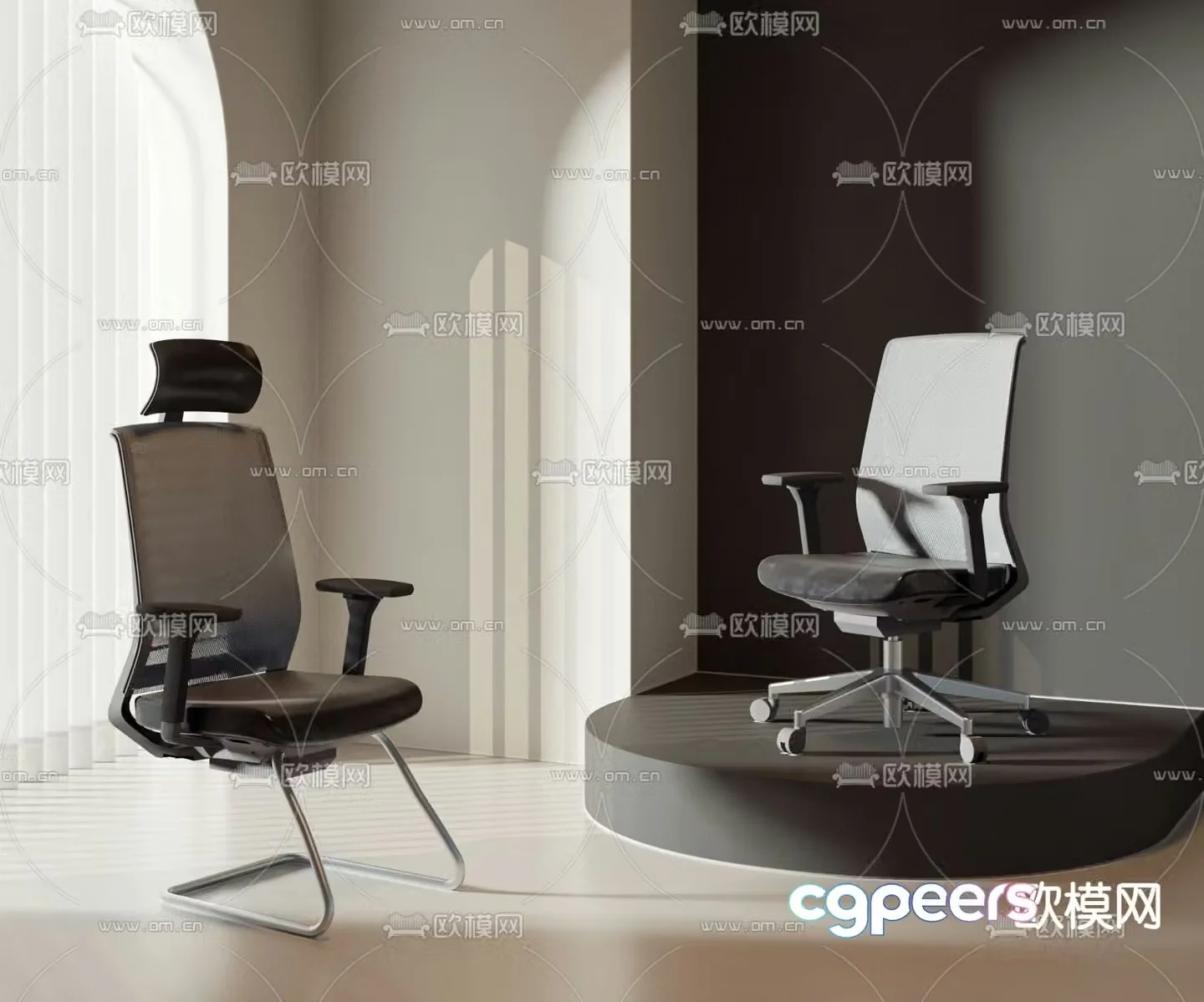 Office chair executive chair boss chair 3d model