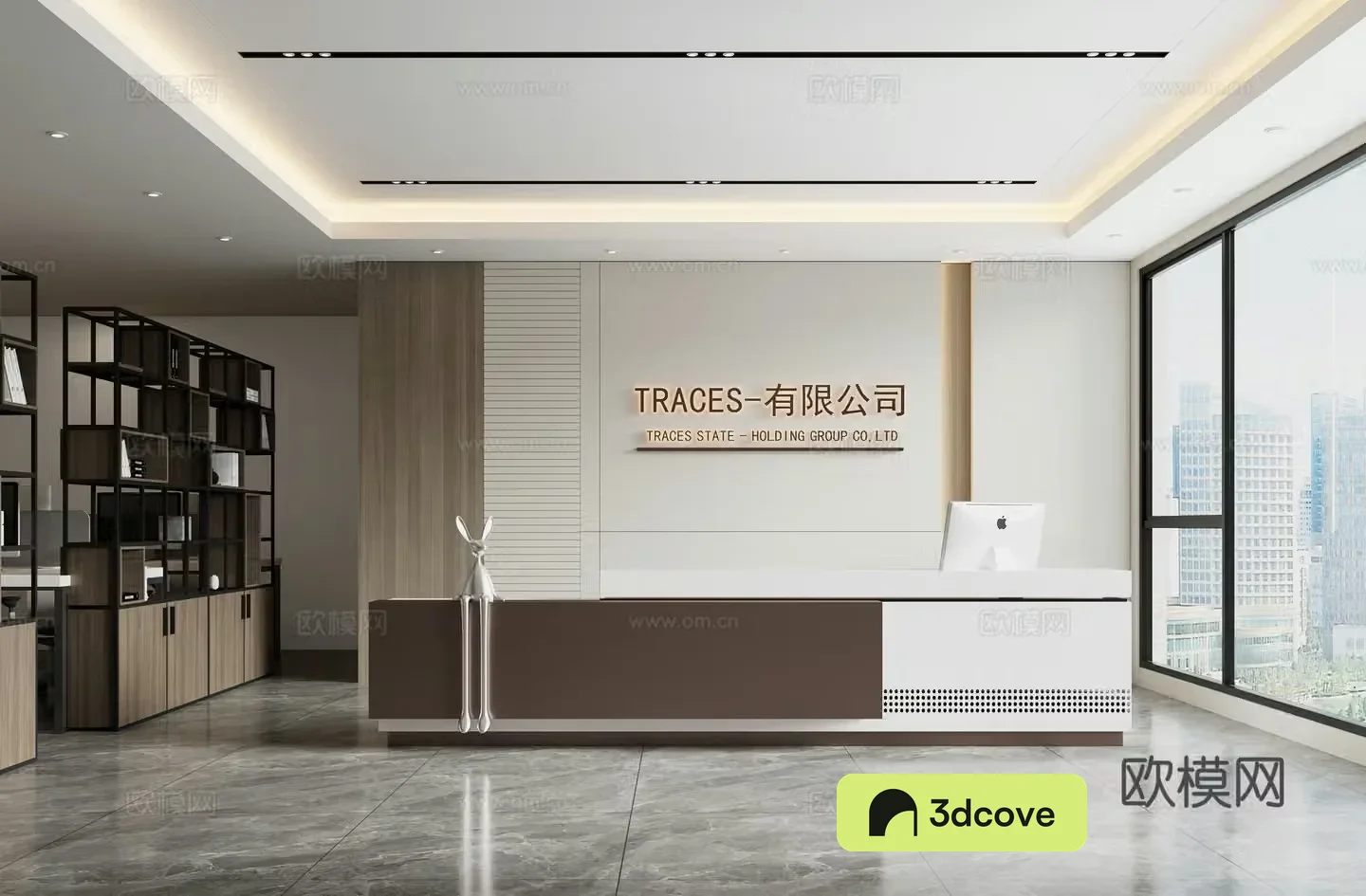 Modern company front desk