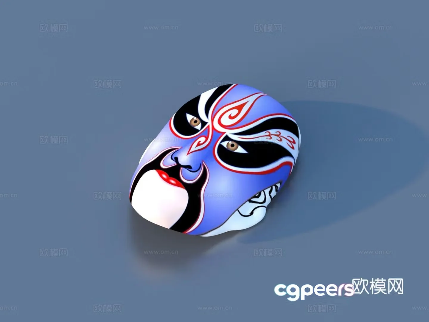 Facebook Peking Opera Facebook Cultural Supplies Opera Facebook 3D Model