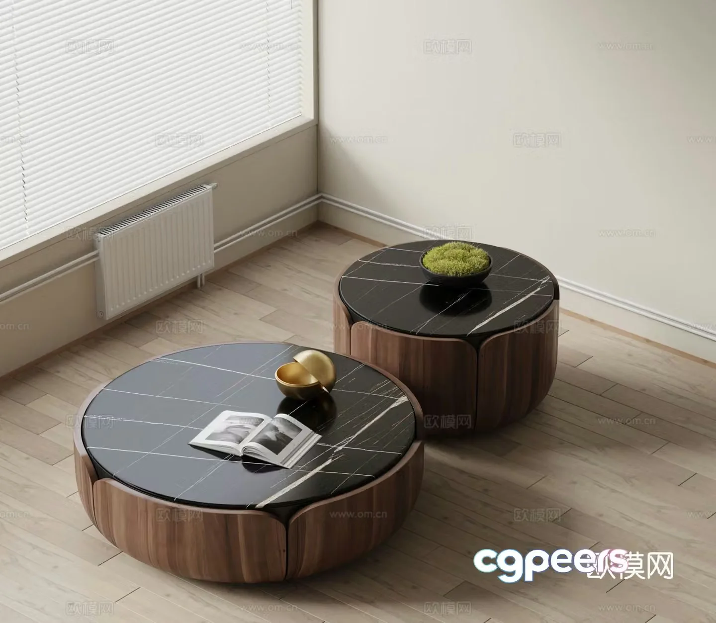 lemaire modern mother-in-law coffee table 3d model