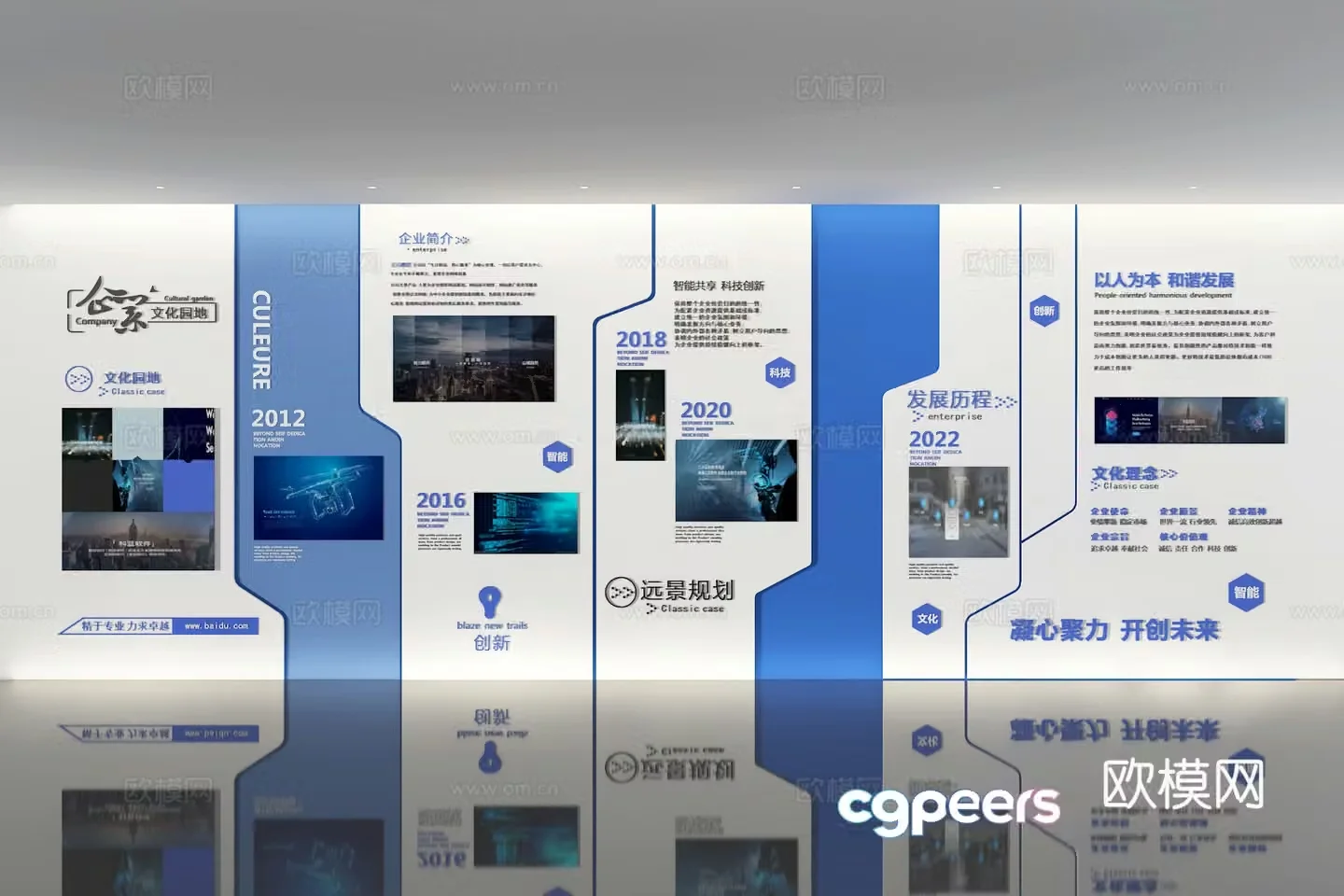 Corporate presentation 3D model