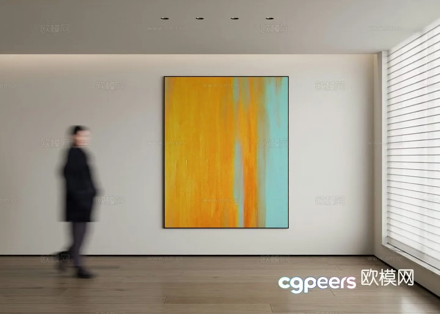 Modern decorative painting 3d model