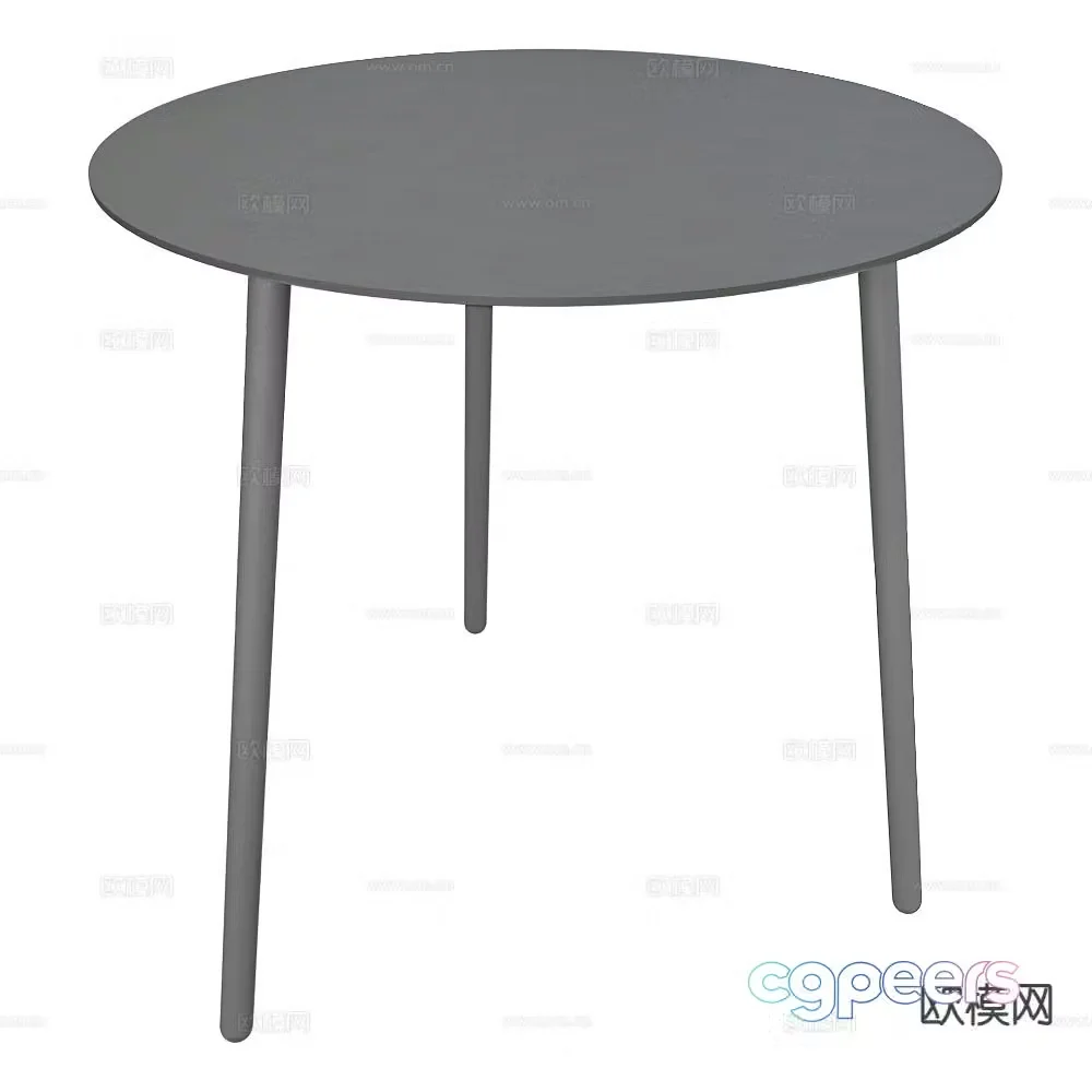 Delo dining table round table 3d model